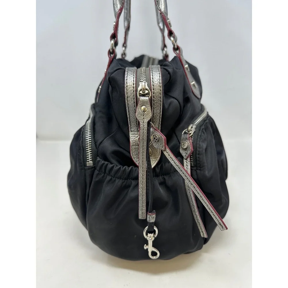 MZ Wallace Kate Shoulder Bag in Bedford Nylon Black